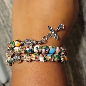 Memory rosary bracelet